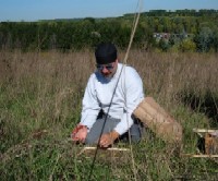 Sampling vegetation for metals analysis.